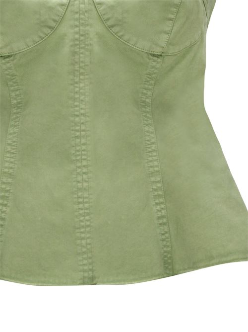 Pistachio green cotton woman top Stella Mc Cartney | 6T01703DU4003210